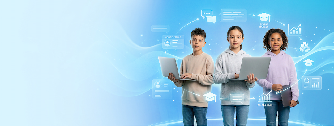 Student using the Class2Learn platform